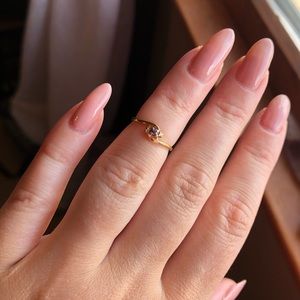 Vintage 14K ruby & diamond ring